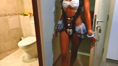 カウガール, 欲情熟女, チンポをしゃぶる