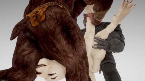 Minotaur, furry porn animation, cartoon